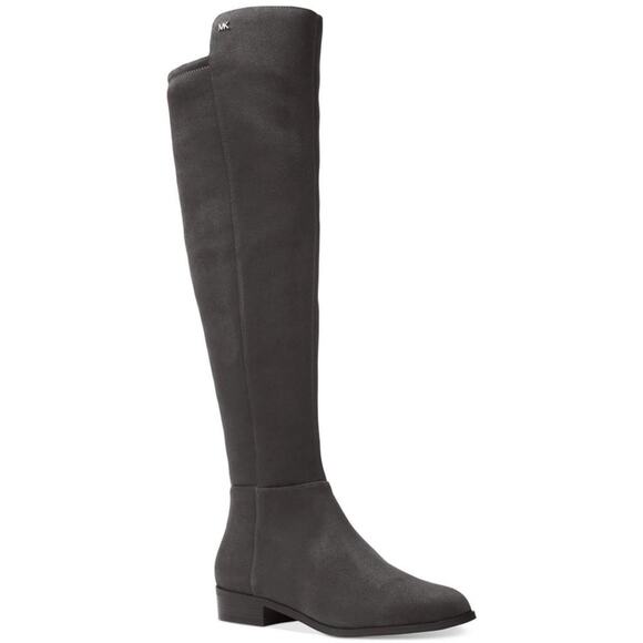 Michael Kors Women's Bromley Knee High Riding Boots Suede Charcoal, US 5 - Picture 1 of 1